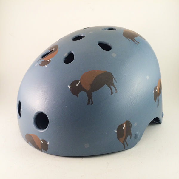 buffelo motorcycle helmet Buffalo Print Bike Helmet