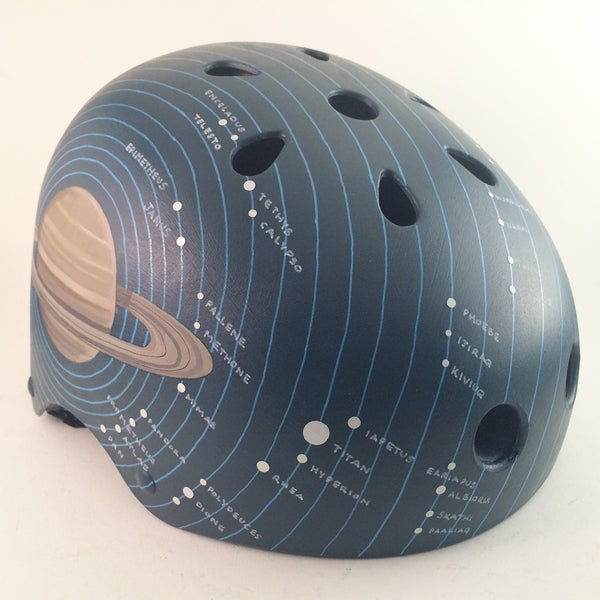 bike helmet moon Moons of Saturn (Reflective!) Bike Helmet