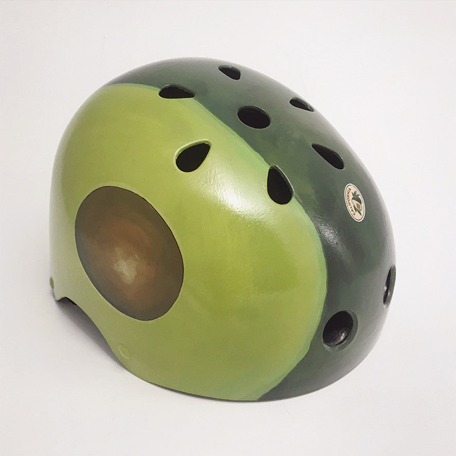 bike helmet with holes Avocado Bike Helmet