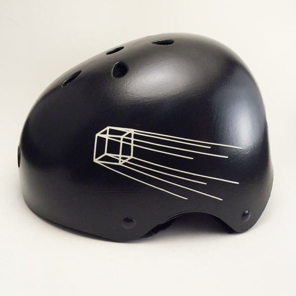 Glow-in-the-dark Hypercubes Bike Helmet