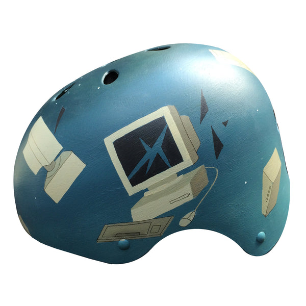 Broken Computers Bike Helmet