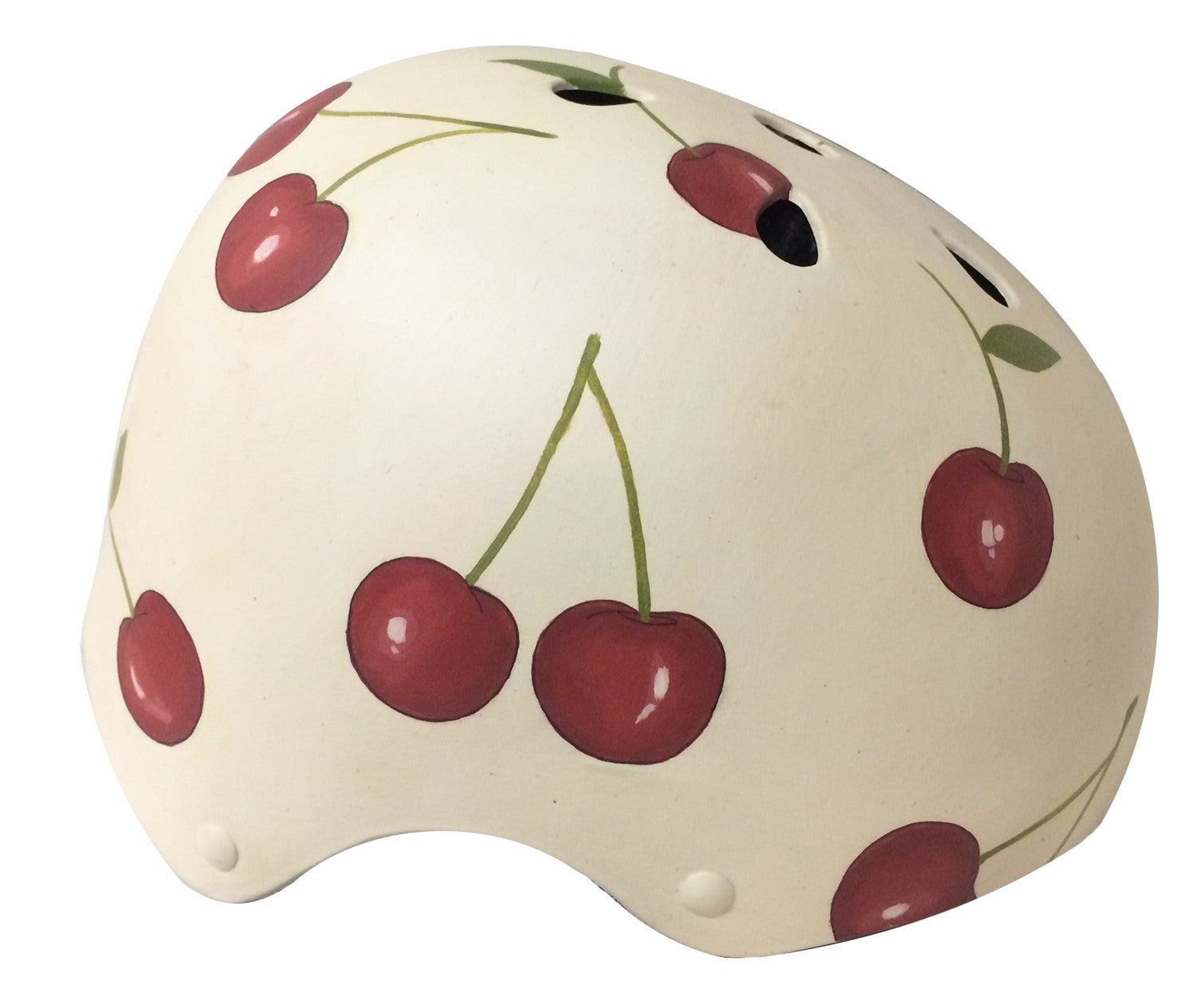 black cherry colored motorcycle helmet Cherry Print Bike Helmet
