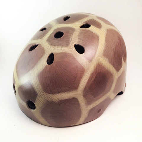 Giraffe Skin Print Bike Helmet