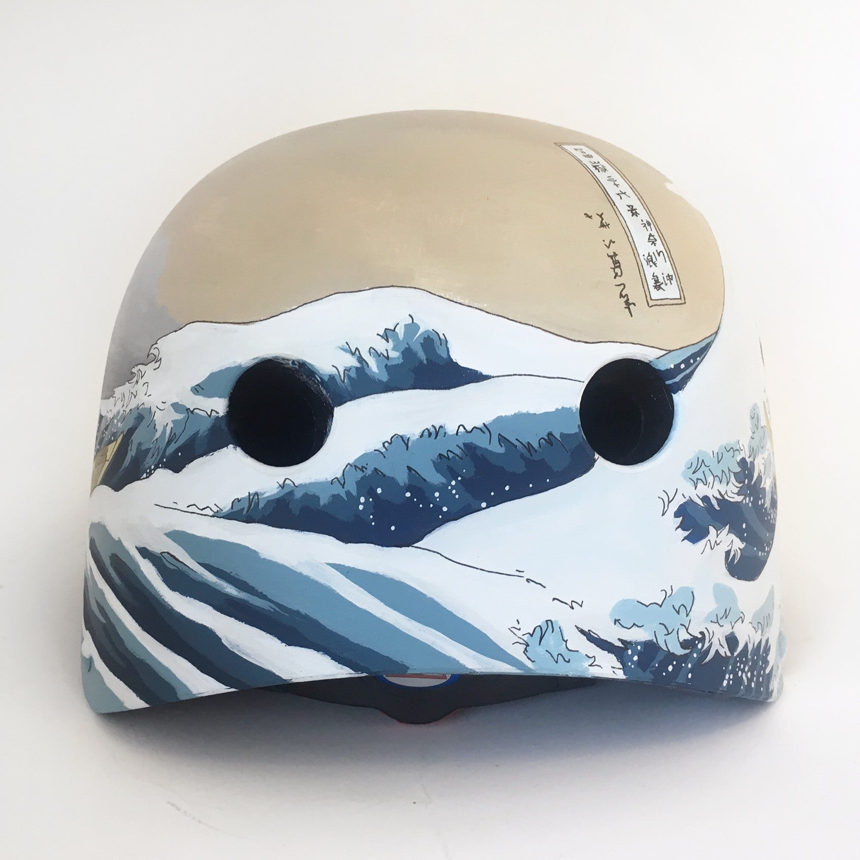 art bike helmet The Great Wave Bike Helmet