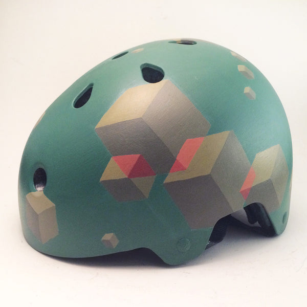 Intersecting Cubes Bike Helmet