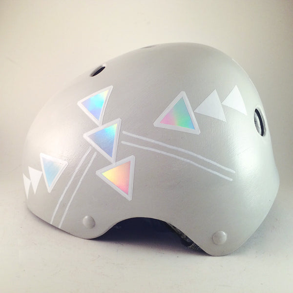 Iridescent Tribal Print Bike Helmet