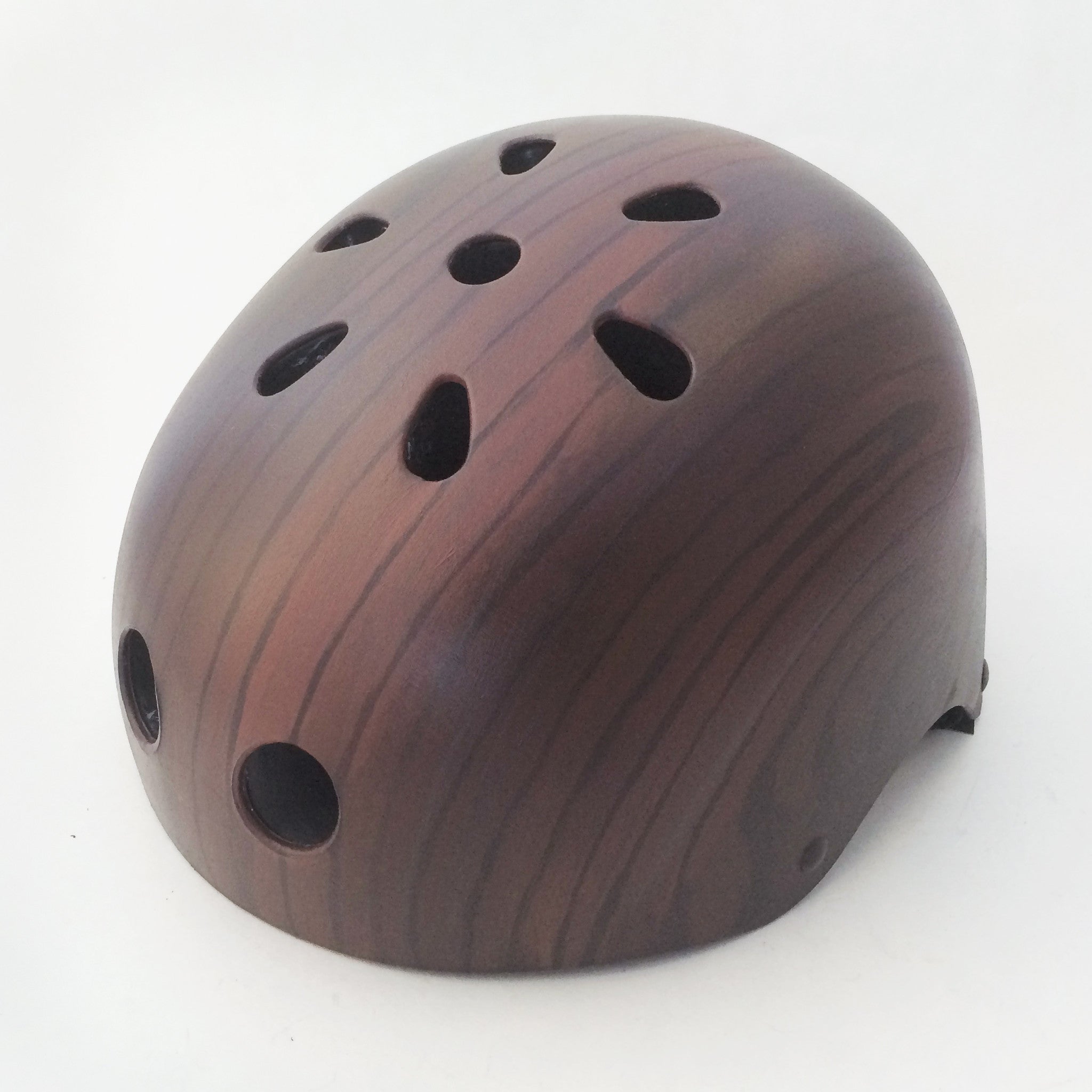 bike helmet brown Mahogany Woodgrain Bike Helmet