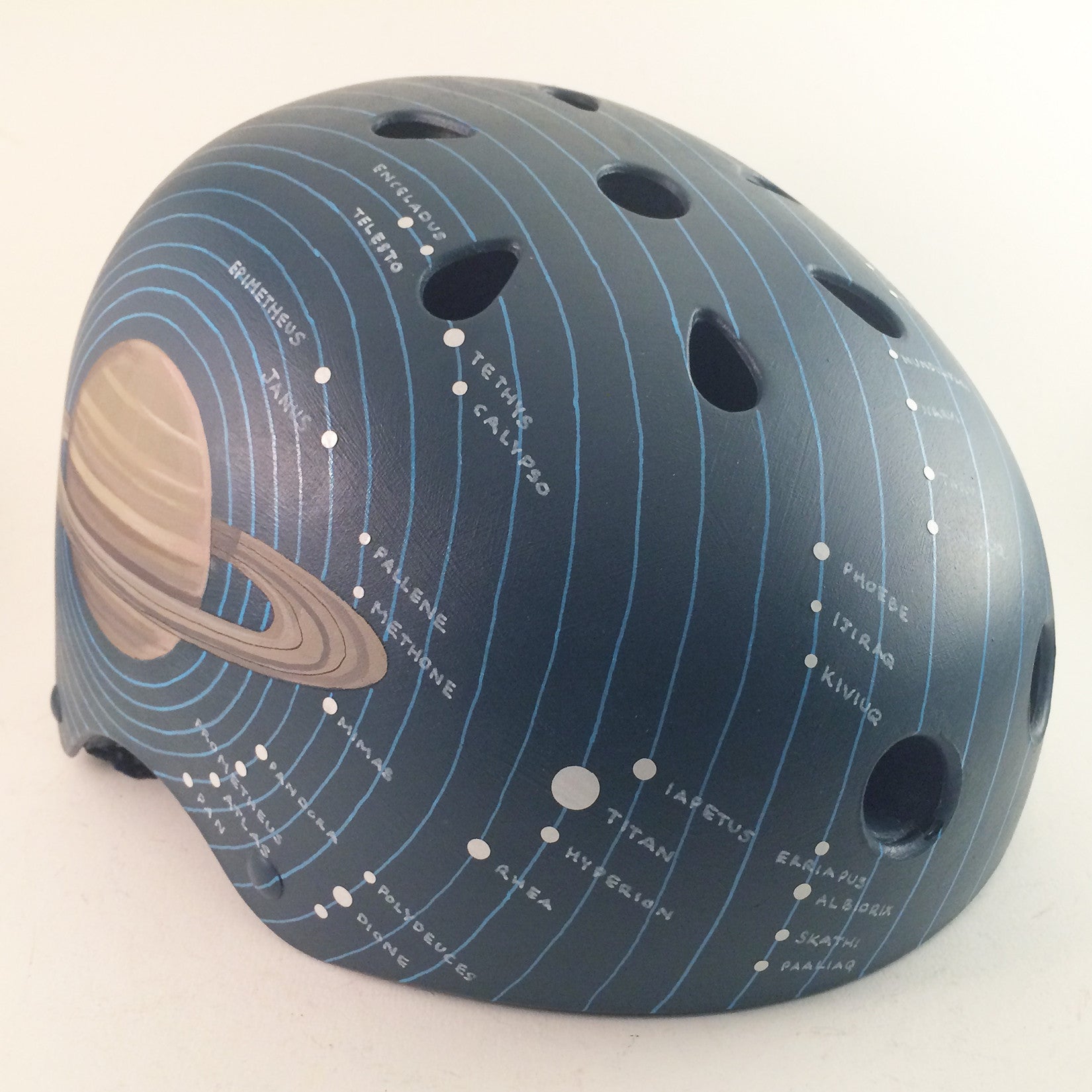 saturn fahrradhelm Moons of Saturn (Reflective!) Bike Helmet