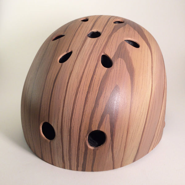 Oak Woodgrain Bike Helmet