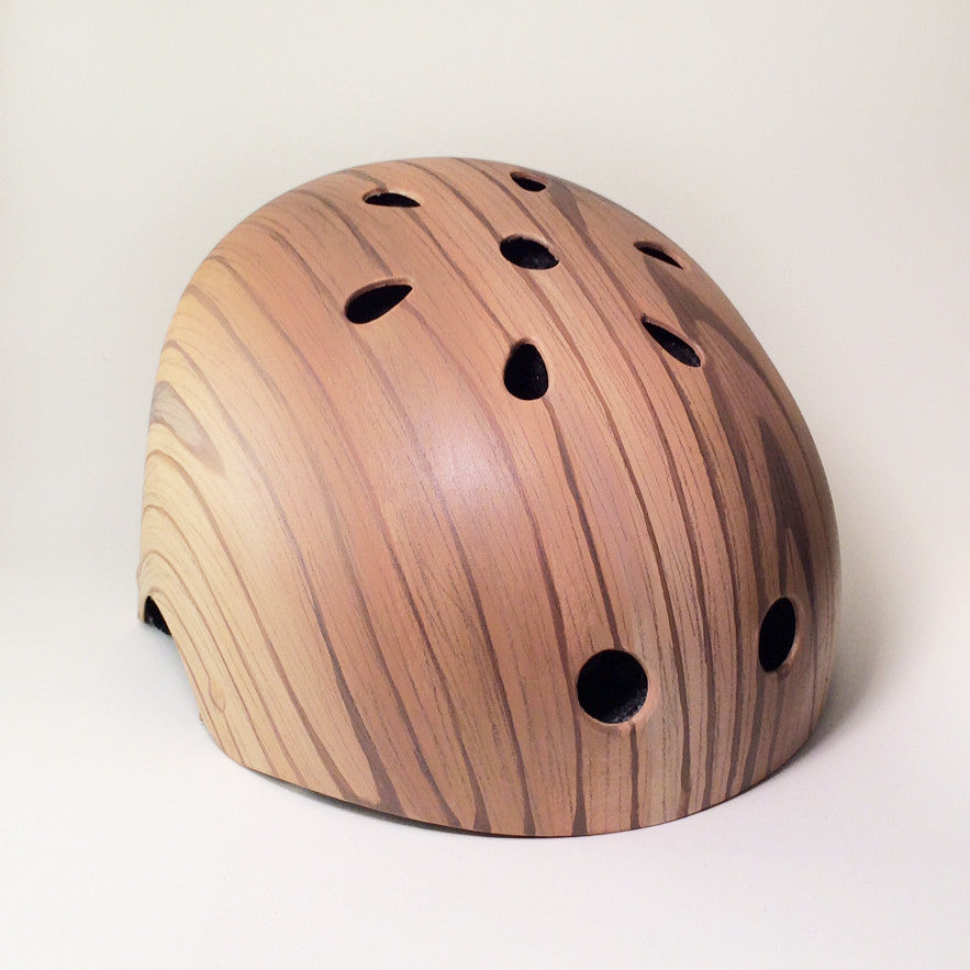 bike helmet brown Oak Woodgrain Bike Helmet