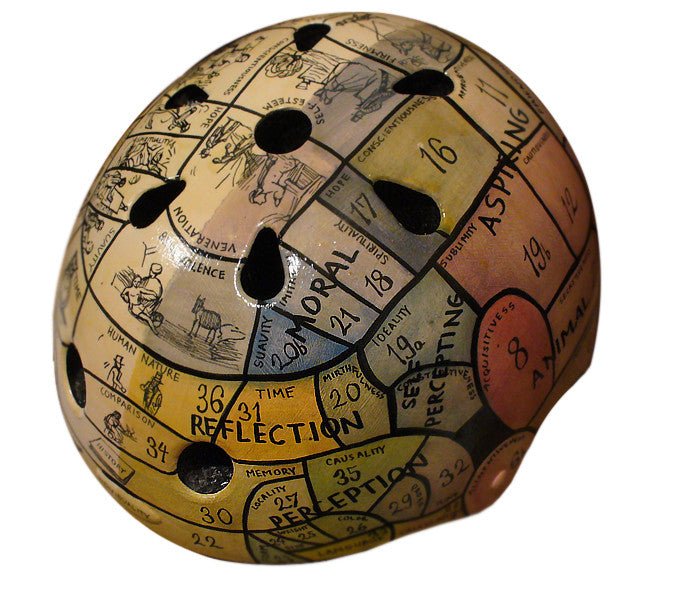 bike helmet phzing Phrenology Chart Bike Helmet
