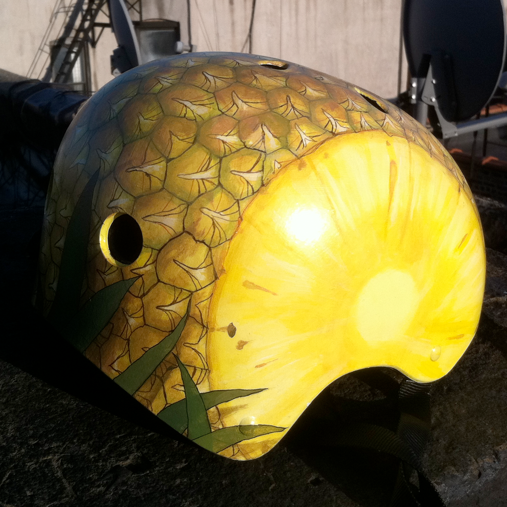 Pineapple Bike Helmet Inkwell Helmets