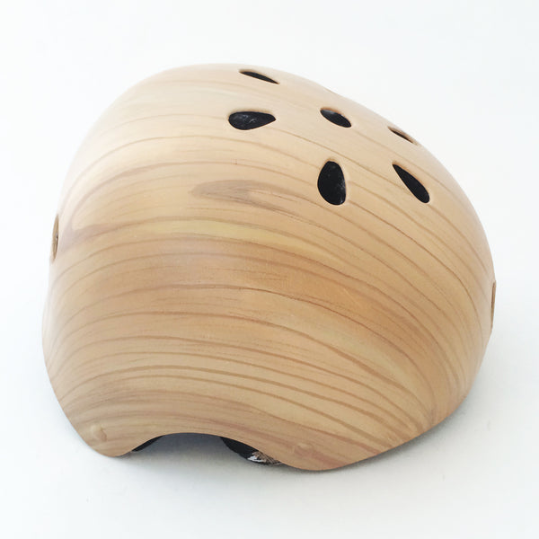 Pine Woodgrain Bike Helmet