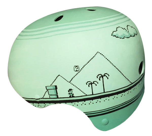 Super Mario Land Bike Helmet