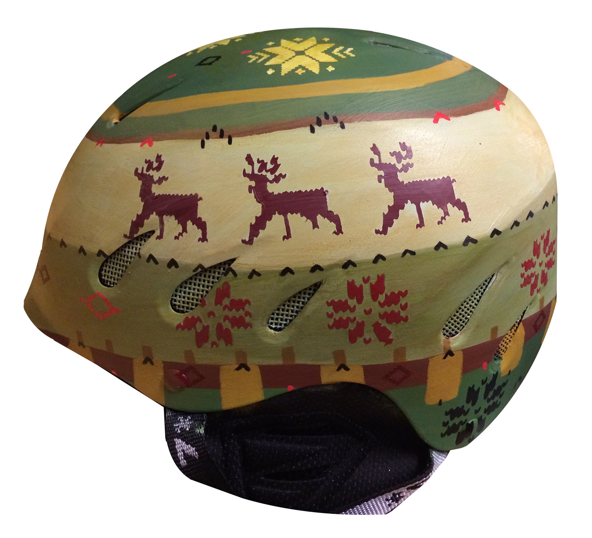 crazy snowboard helmet Ugly Sweater (Ski / Snowboard Helmet)